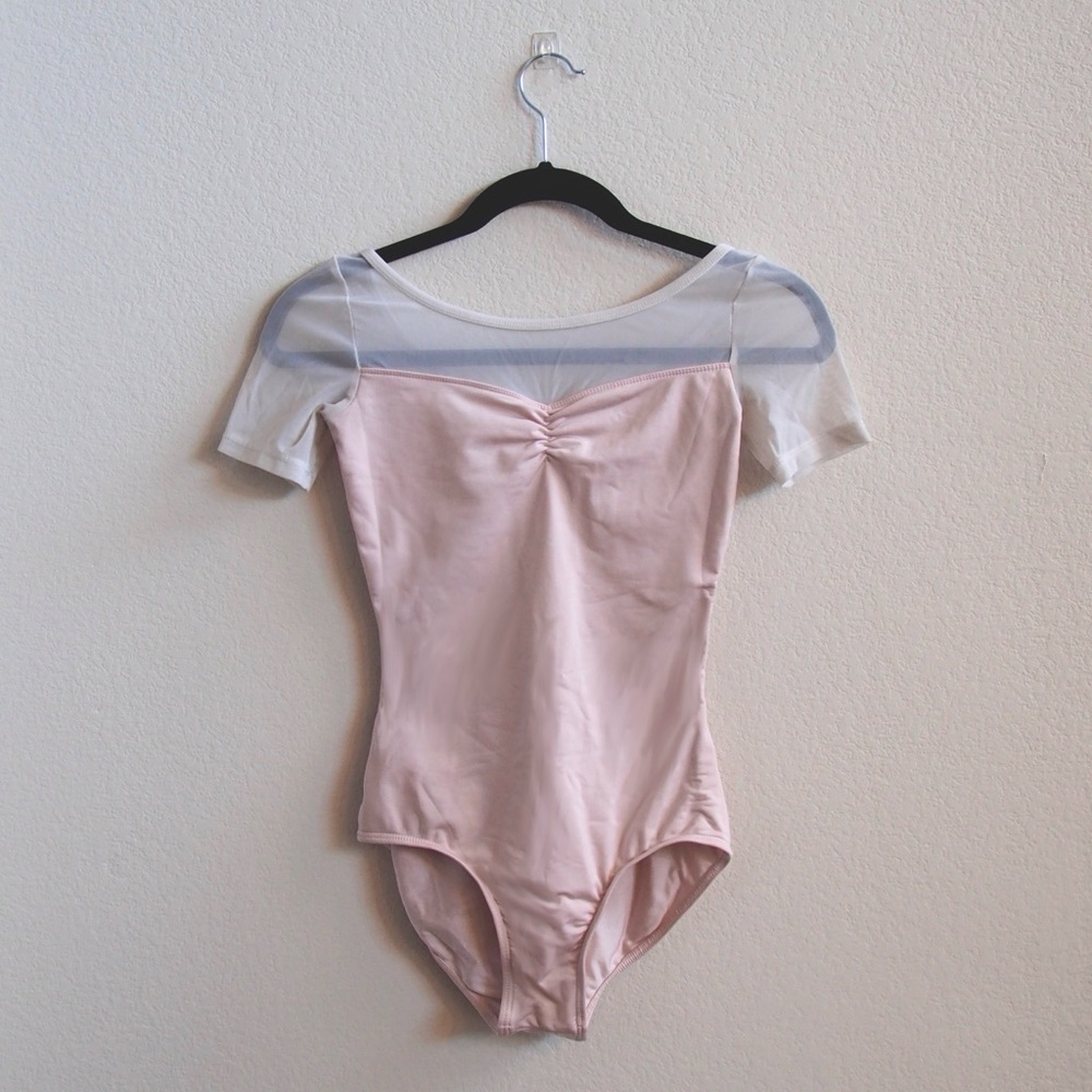 Pale Pink Mariia Leotard with Mesh